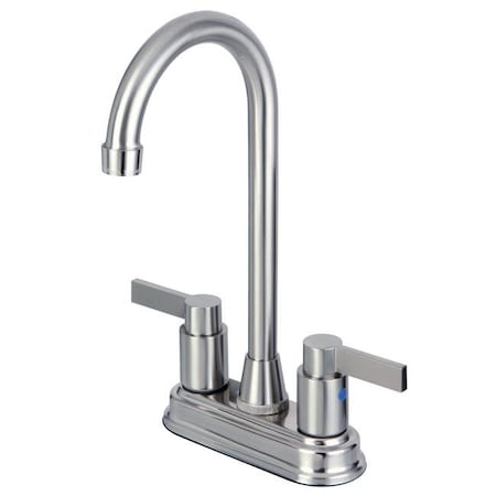 Kingston Brass KB8498NDL 4 In. Two Handle Centerset Bar Faucet